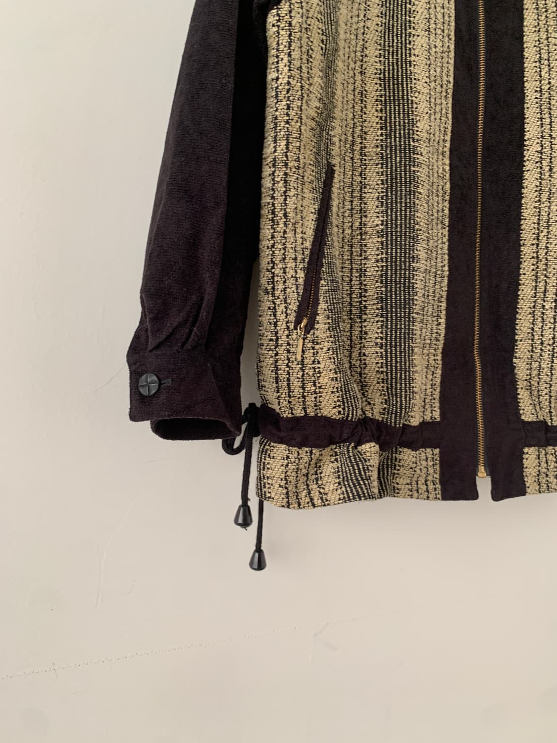 블랙 스트라이프 울 자켓 상품이미지3