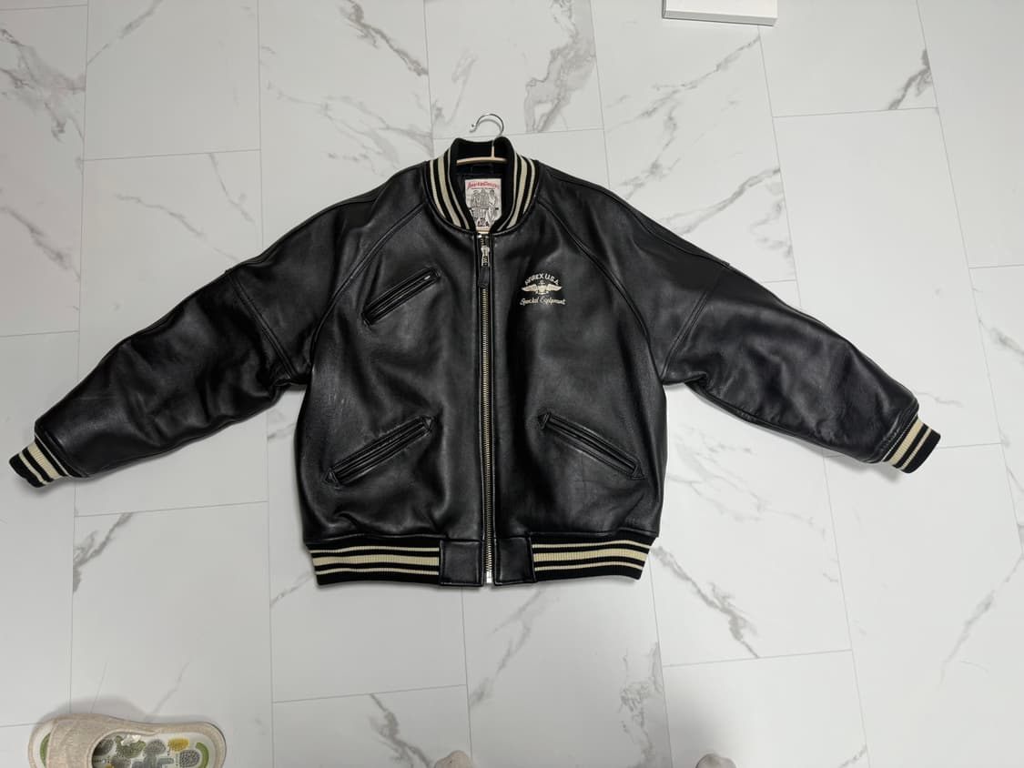 아비렉스 레더 바시티 자켓 L 상품이미지1