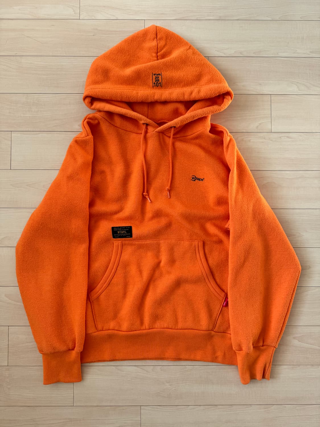 더블탭스 오렌지 후디 S 상품이미지1