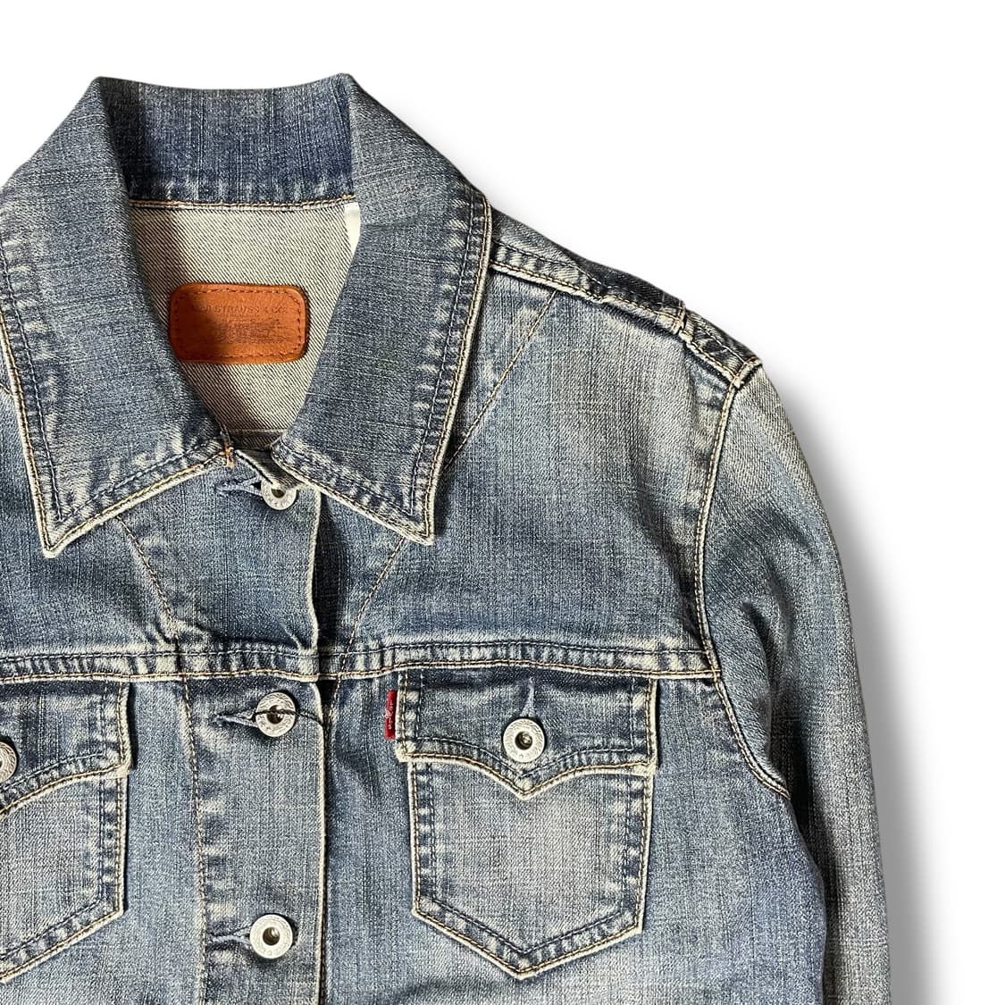 리바이스 00s 여성 올드 워싱 트러커 데님 자켓 S 상품이미지3