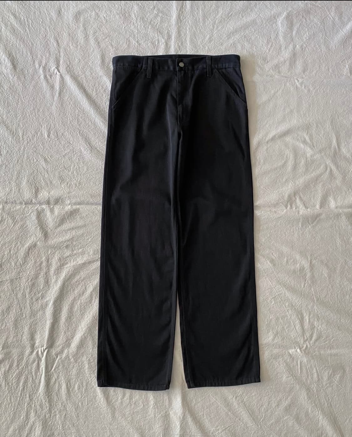 칼하트 심플팬츠 블랙 상품이미지1