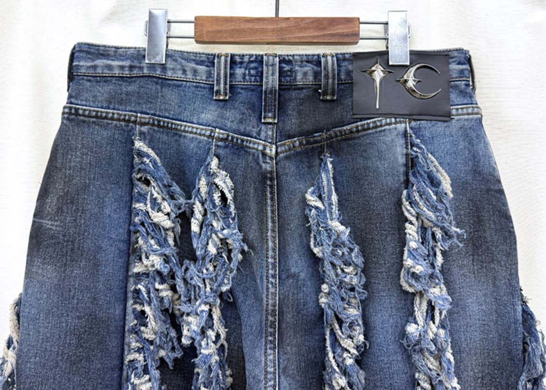 떠그클럽 25FW 엔젤스 데님 팬츠 블루 새상품 상품이미지6