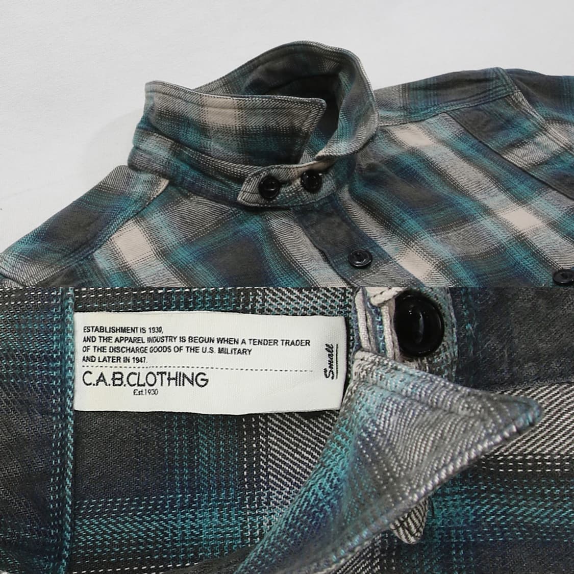 C.A.B. CLOTHING 워크 체크 셔츠 (남성용 93) 상품이미지5