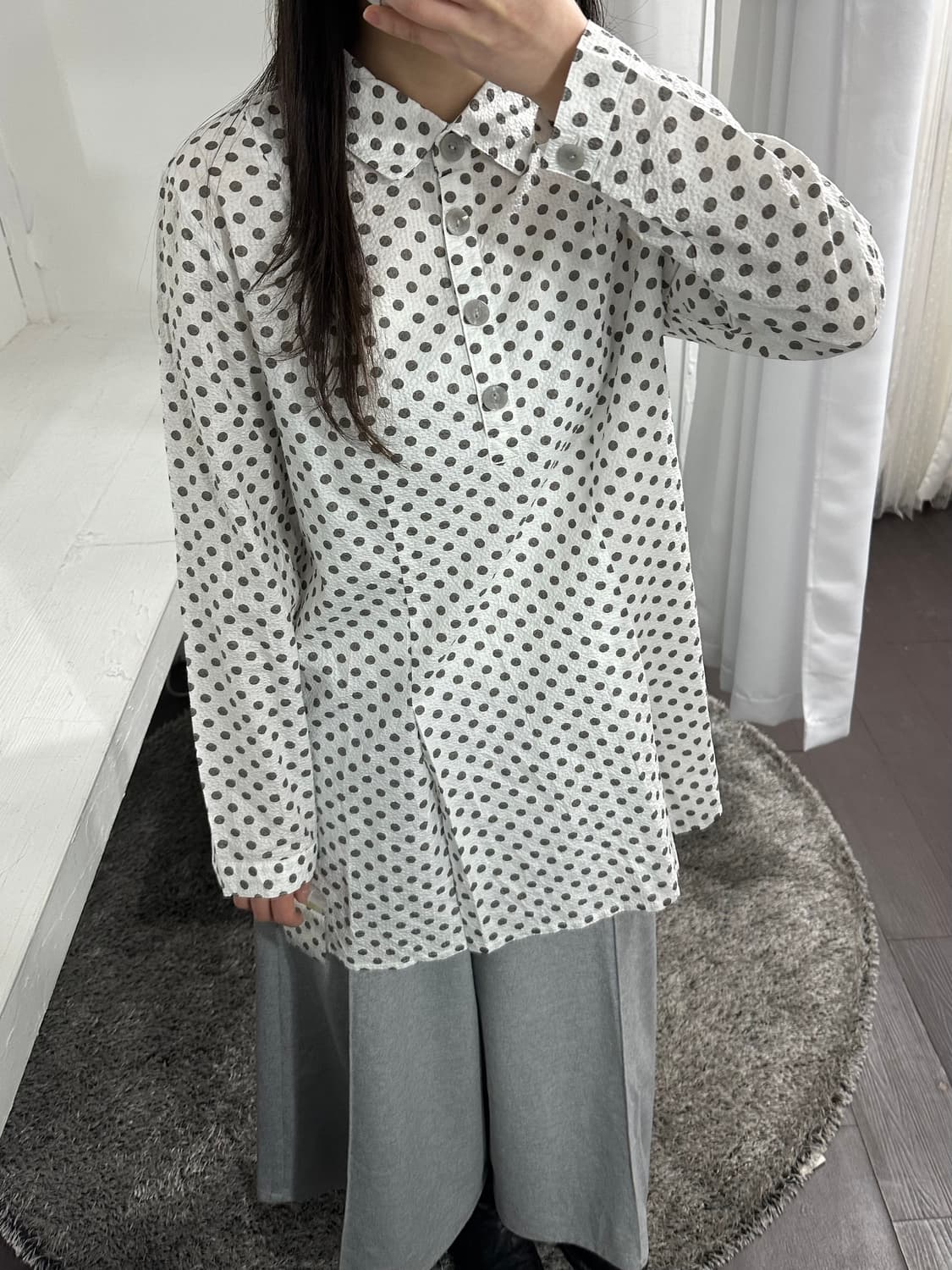 bon cilir dot blouse 상품이미지3