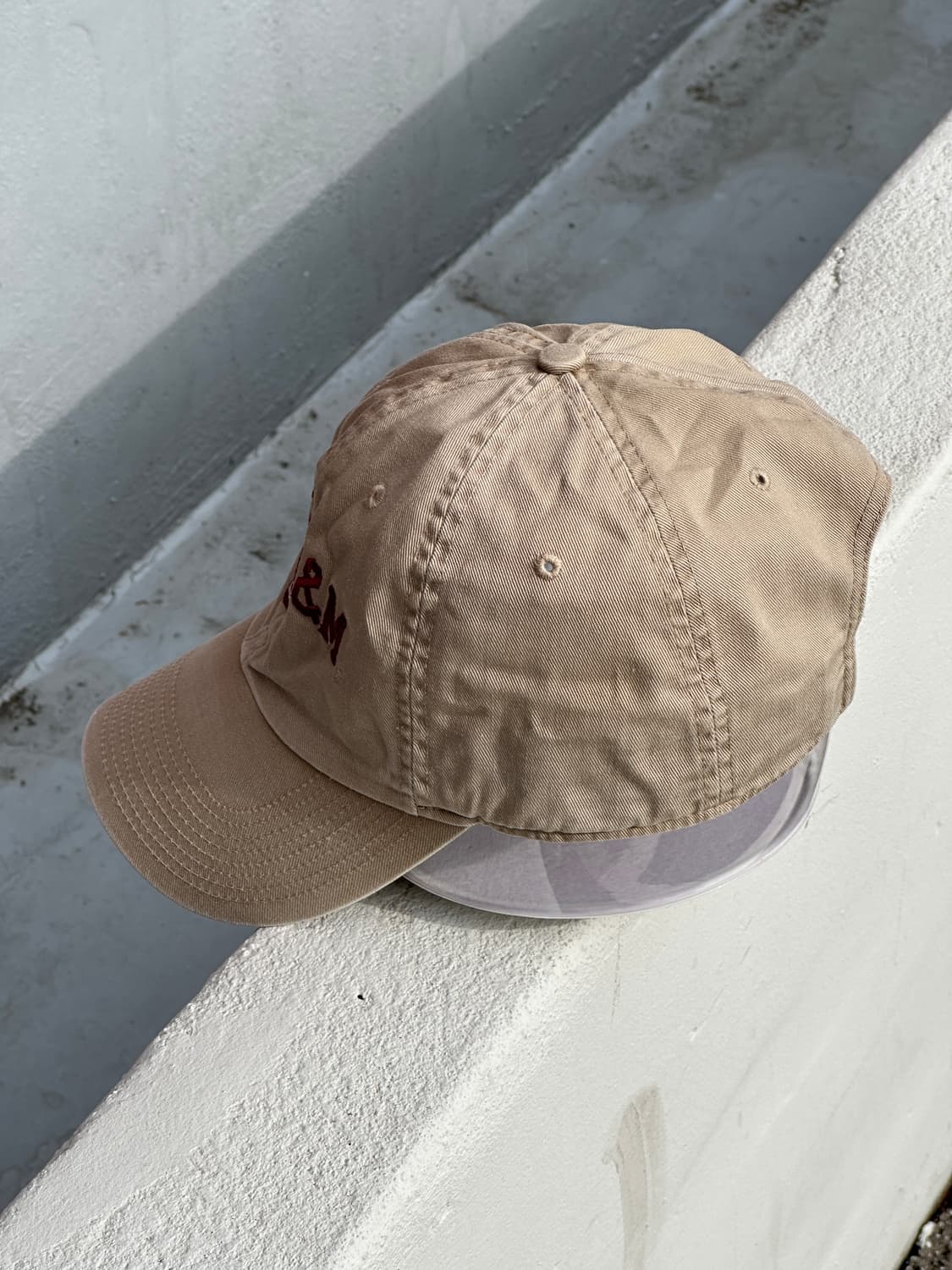 [F] 00s 나이키 텍사스 A&M 베이지 볼캡 모자 상품이미지3