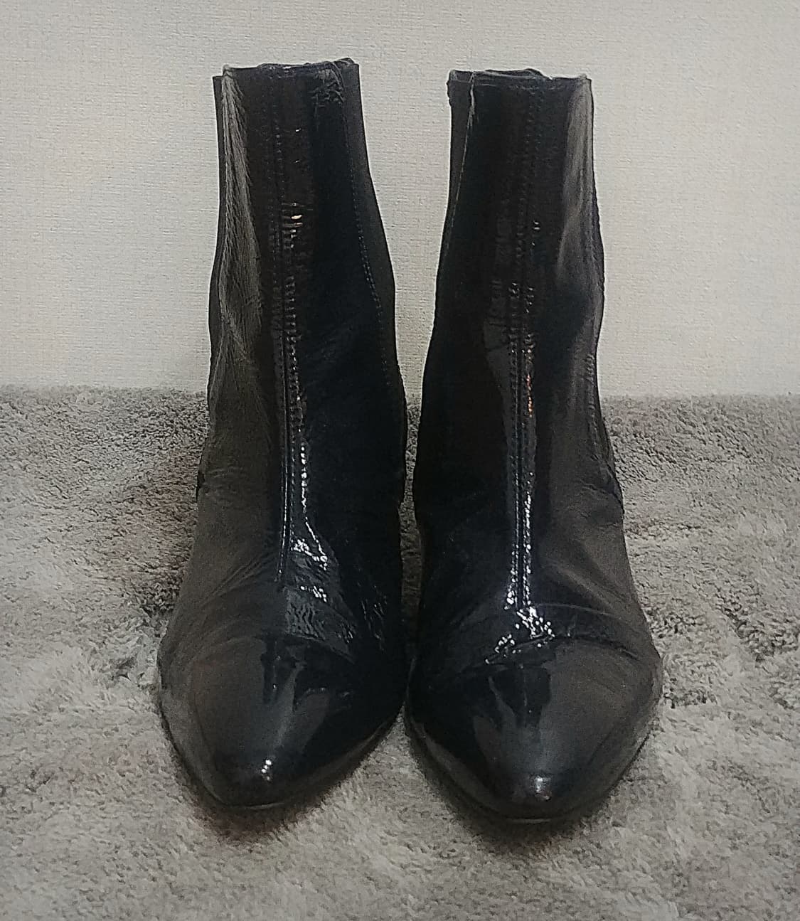 TIME 타임 리얼레더 페이던트 앵클부츠 다크네이비/240 상품이미지1