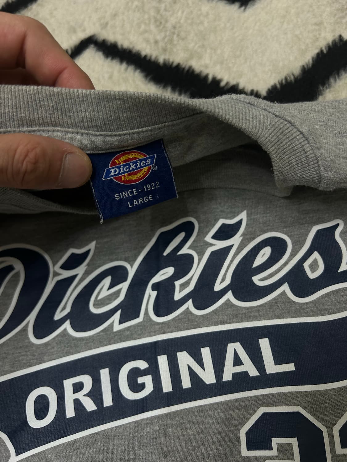 [L]디키즈 프린팅 반팔/그레이 상품이미지3