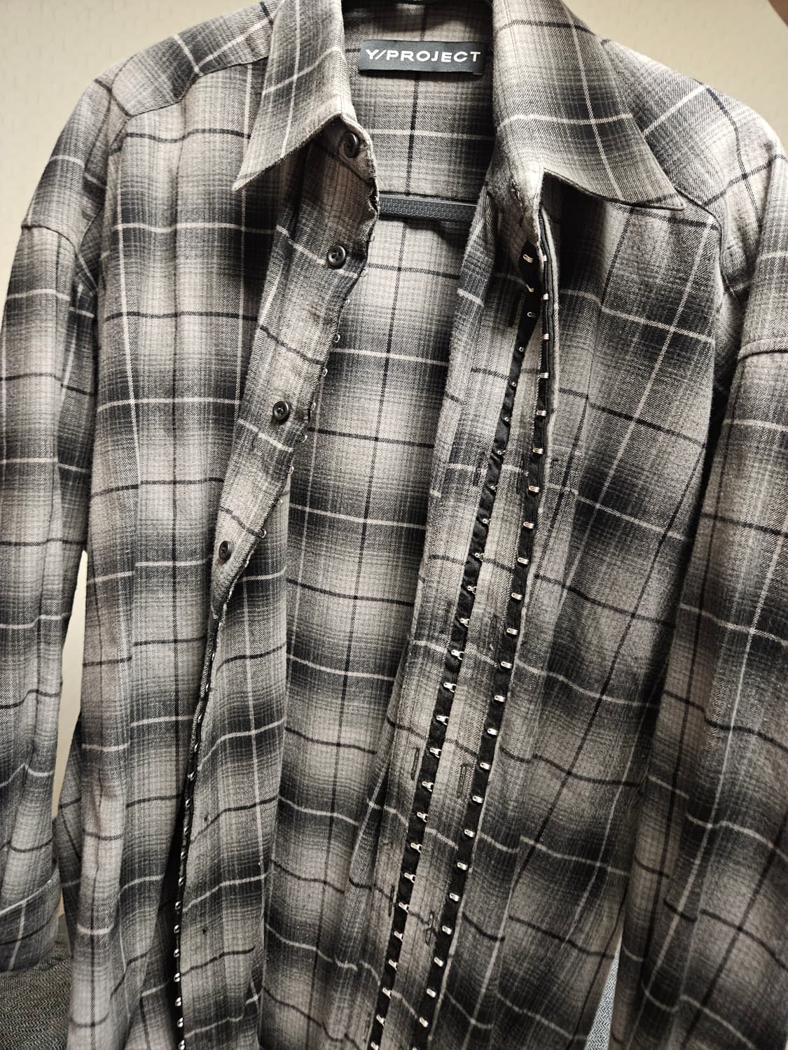 와이프로젝트 체크셔츠 xs 팝니다 상품이미지1