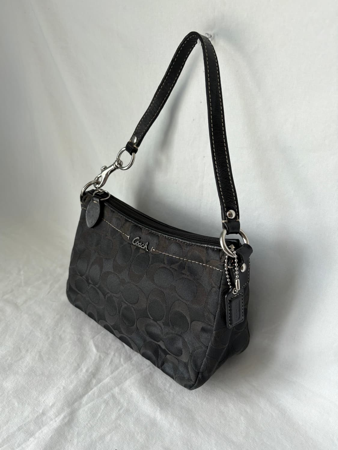 Coach black blue shoulder bag 상품이미지2