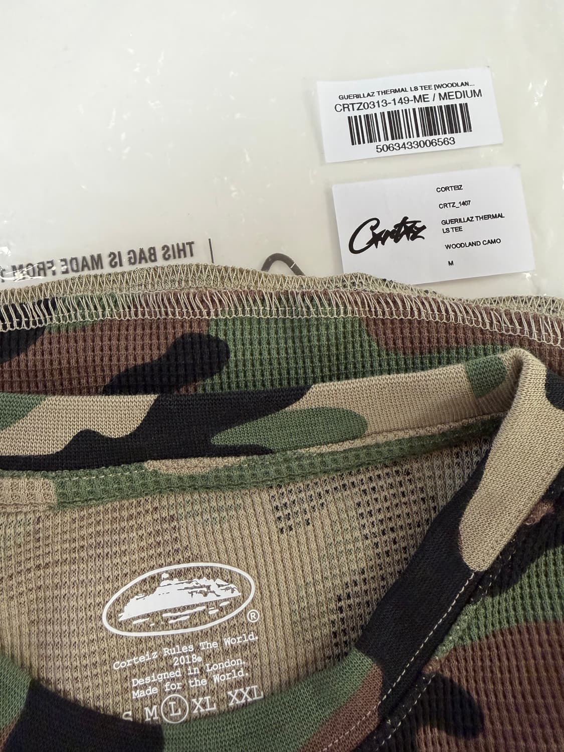 코르테이즈 써멀 카모 우드랜드 롱슬리브 corteiz thermal 상품이미지1