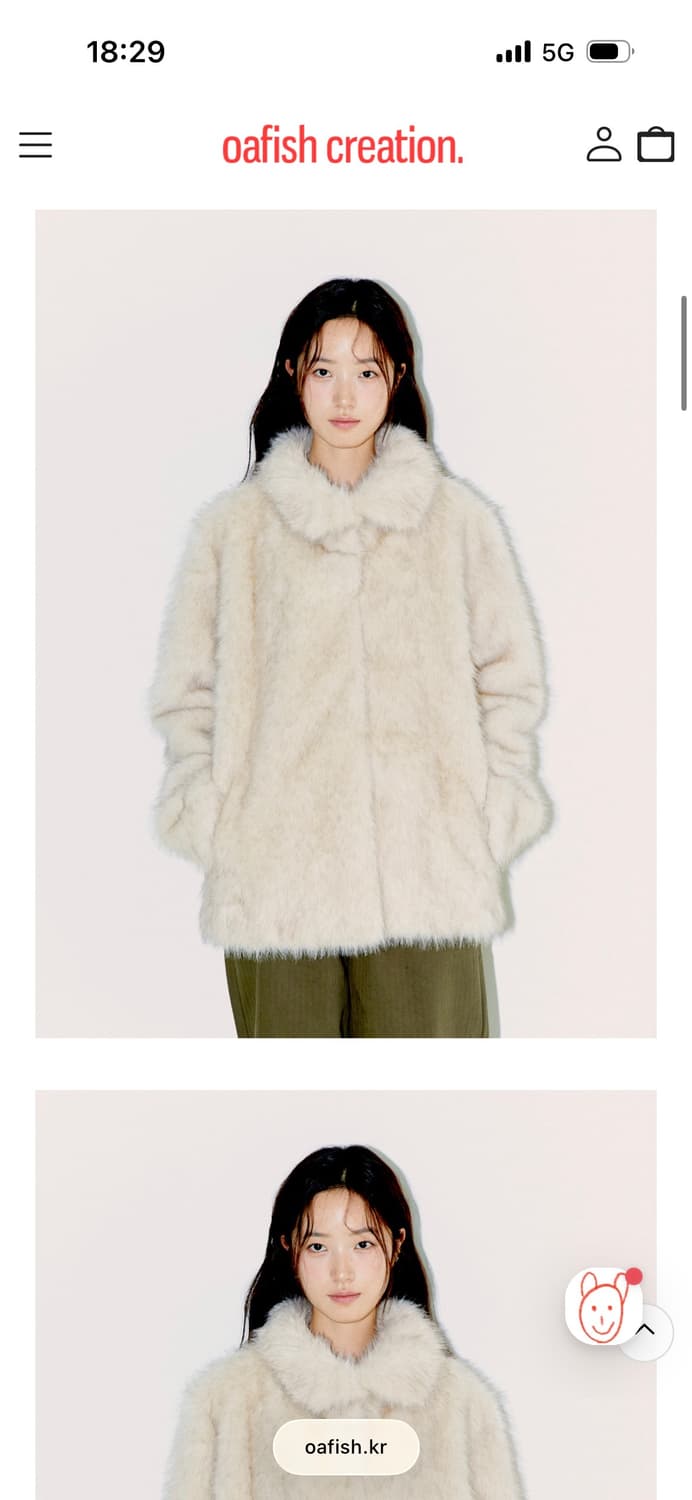 (새상품) OAFISH FUR JACKET 오피쉬 퍼자켓-베이지 상품이미지1