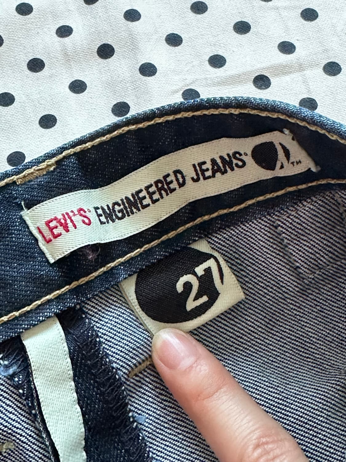 리바이스 00‘s 엔지니어드진 신치백 3세대 데님 랩 스커트 상품이미지6