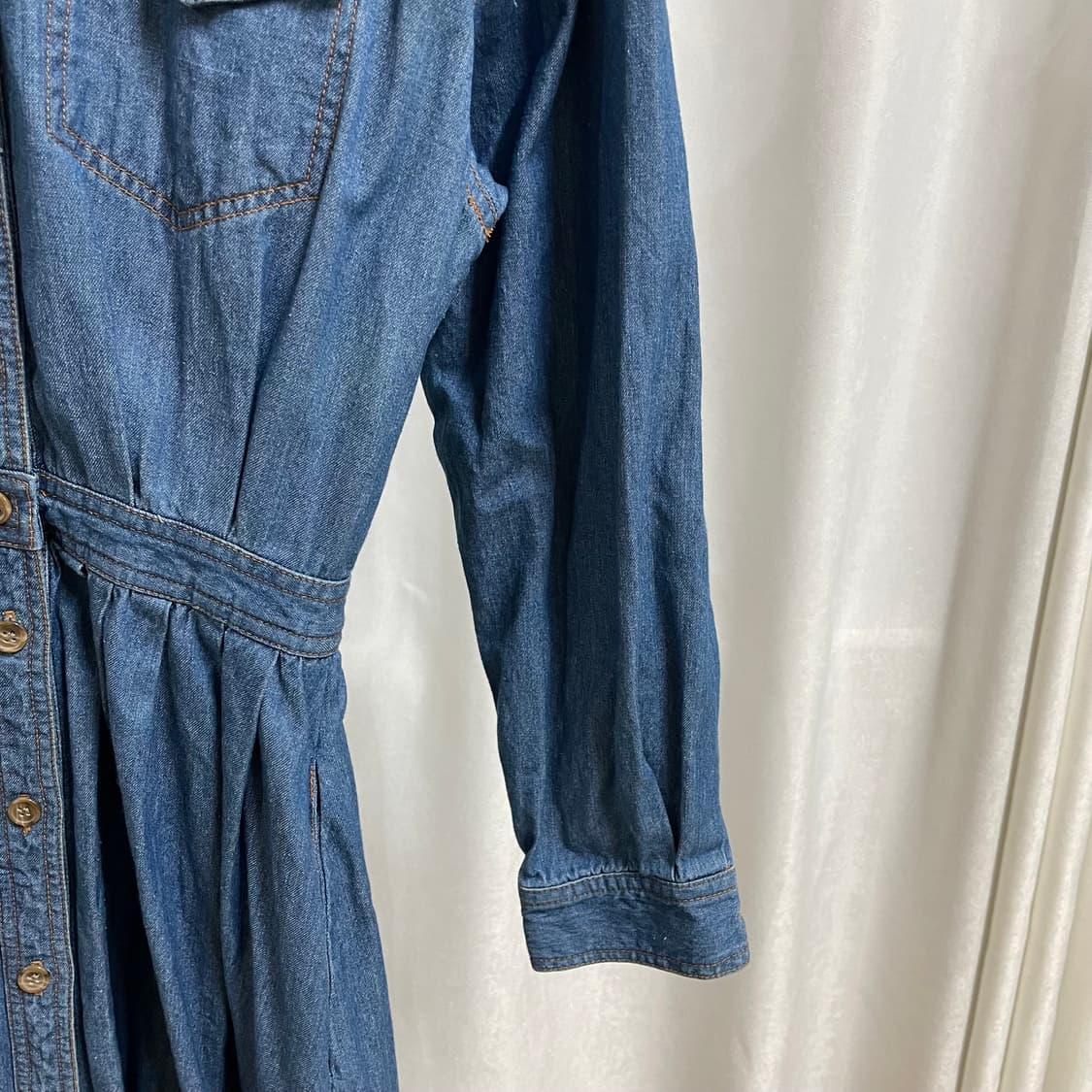 일본 빈티지 데님 롱원피스 상품이미지10