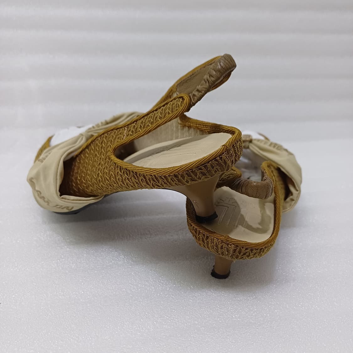 정품 랑방 여름 리본 샌들 슬링백 구두 245 ~ 250 카멜 사랑봉봉 상품이미지4