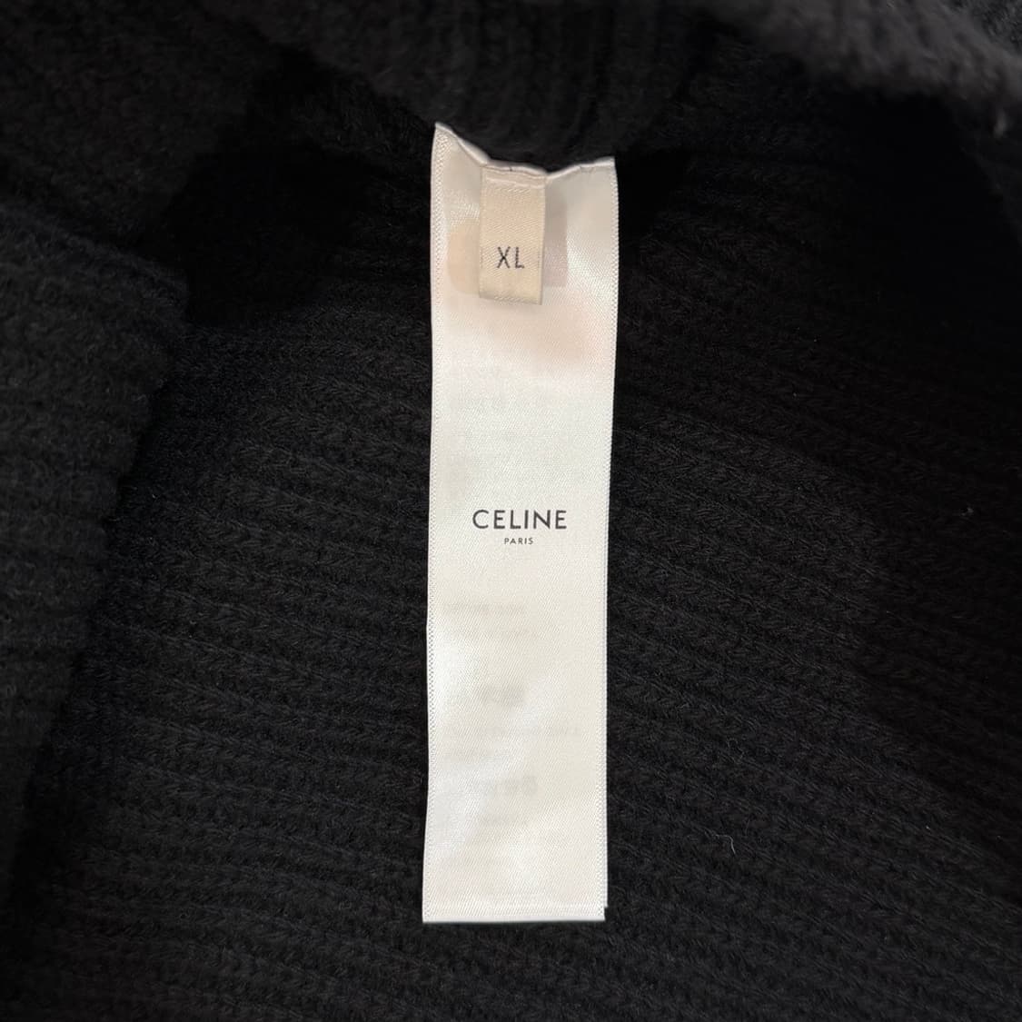 [리오브] 셀린느 트리오페 리브드 울 빅 로고 니트 후드집업 상품이미지5