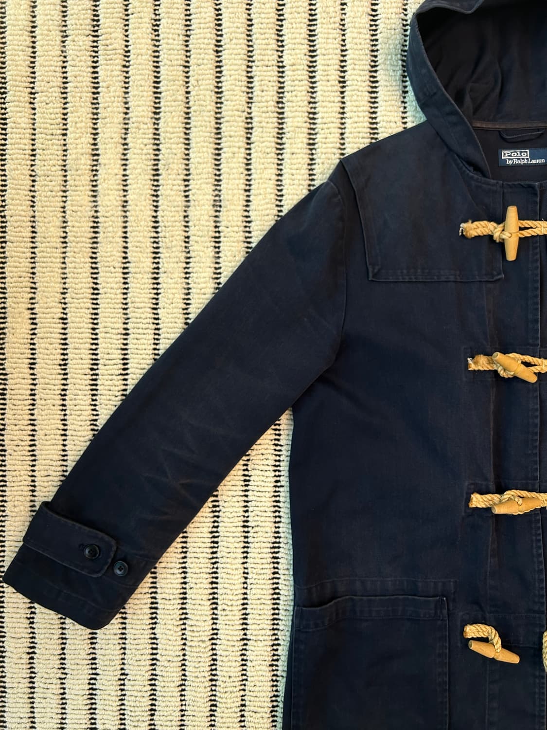 폴로(polo) 네이비 코튼 더플코트 상품이미지4