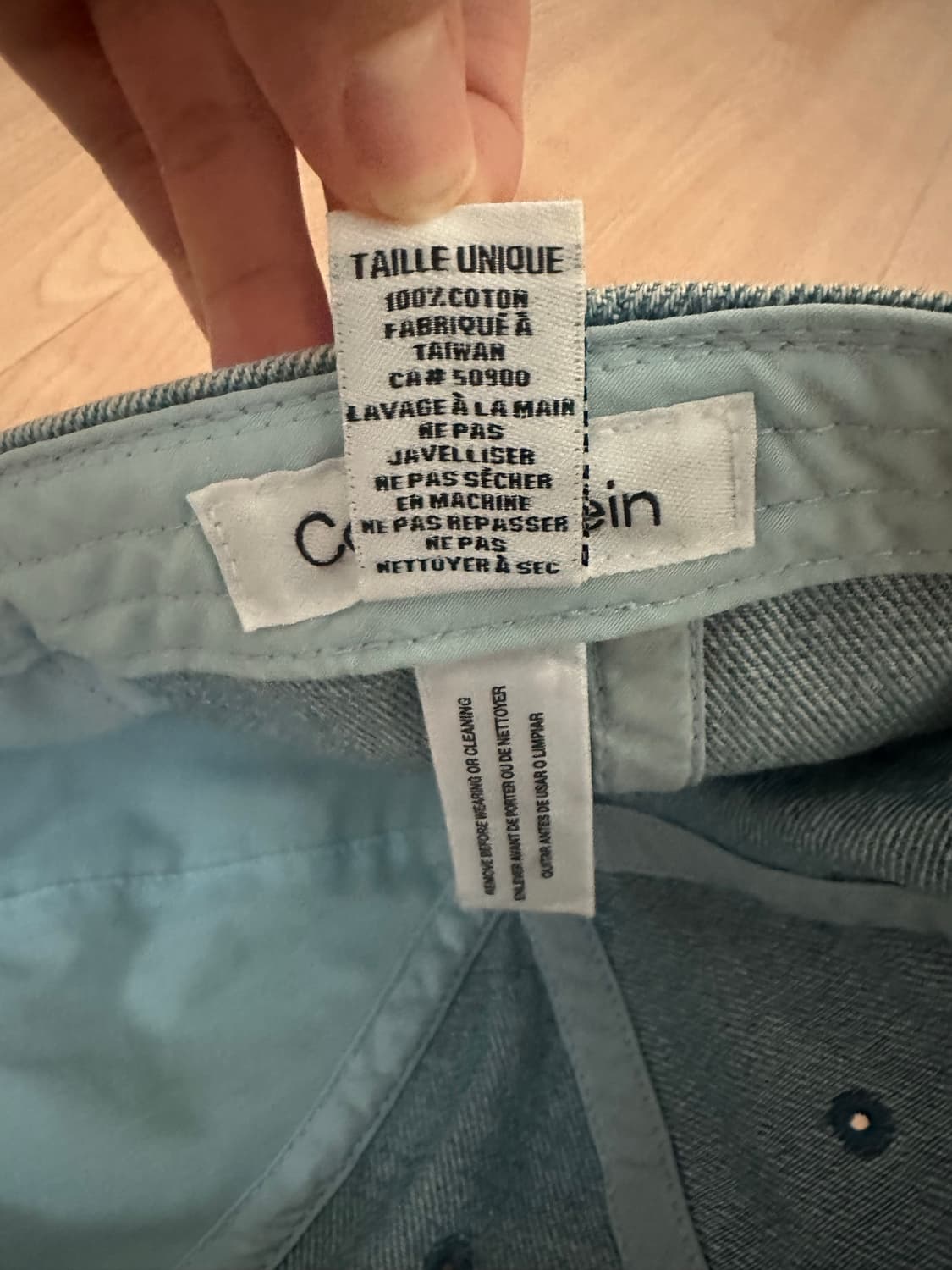 캘빈클라인 볼캡 데님 모자 상품이미지6