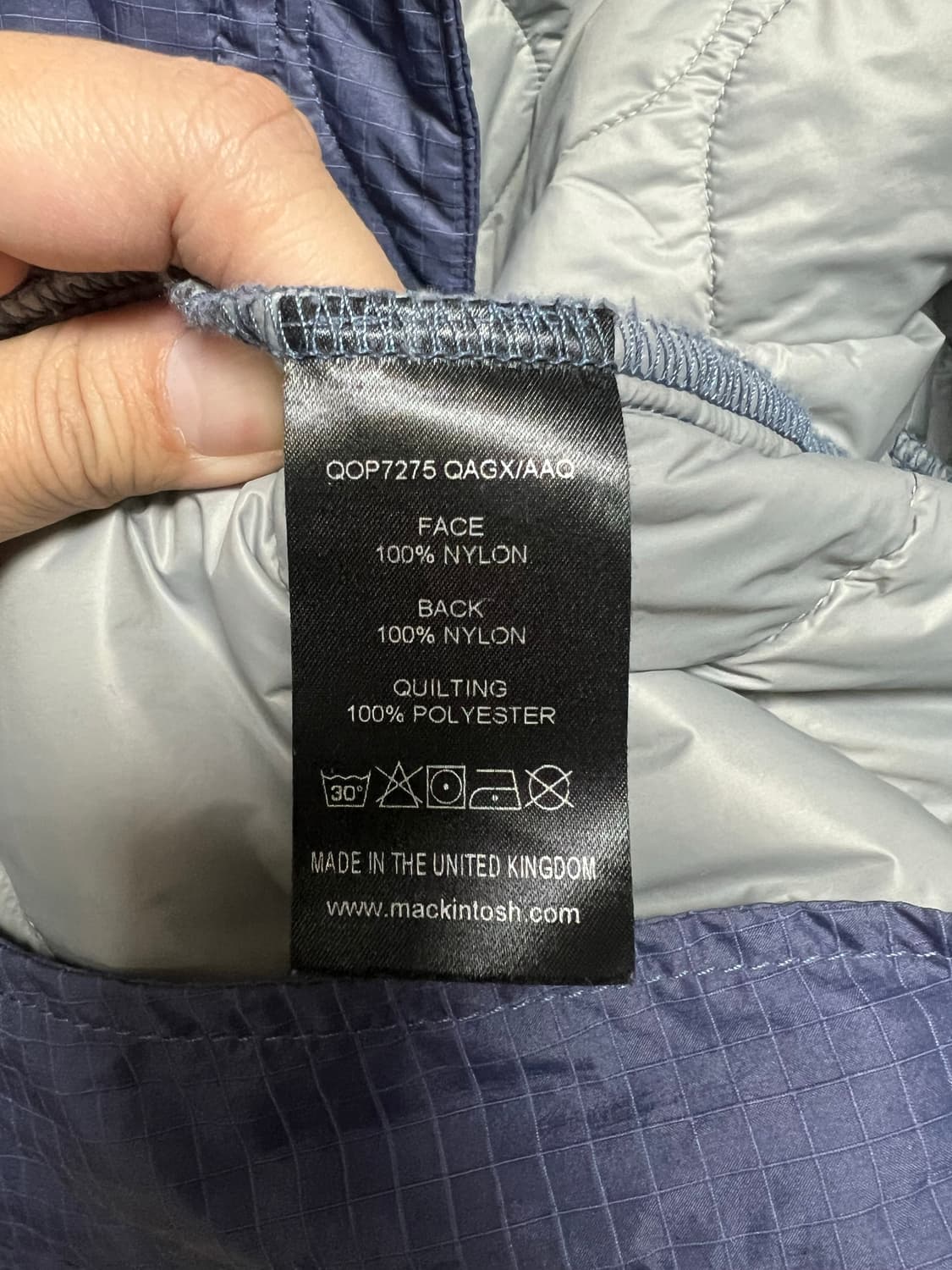 매킨토시 퀼팅 블루 자켓 L사이즈 상품이미지7