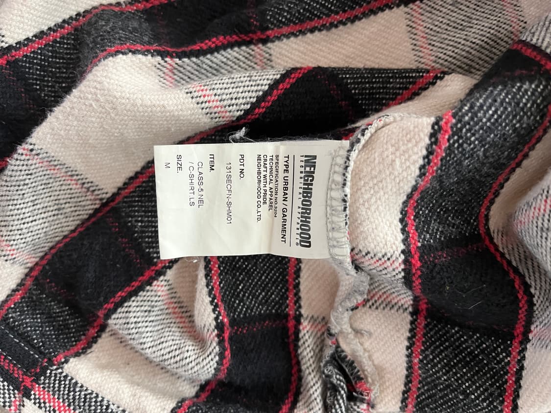 네이버후드 13fw 체크 셔츠 상품이미지4