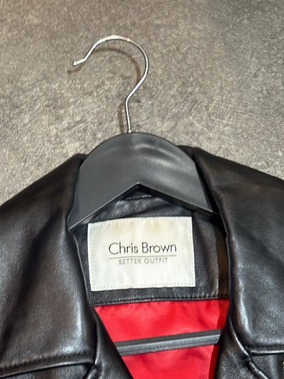 chris brown 천연양가죽 라이더자켓 Free 상품이미지4