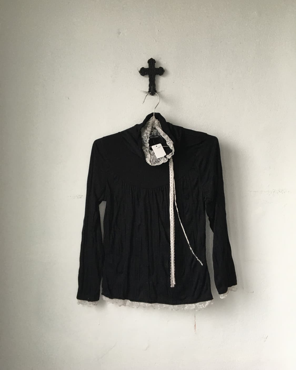 Lace point high neck sleee 상품이미지2