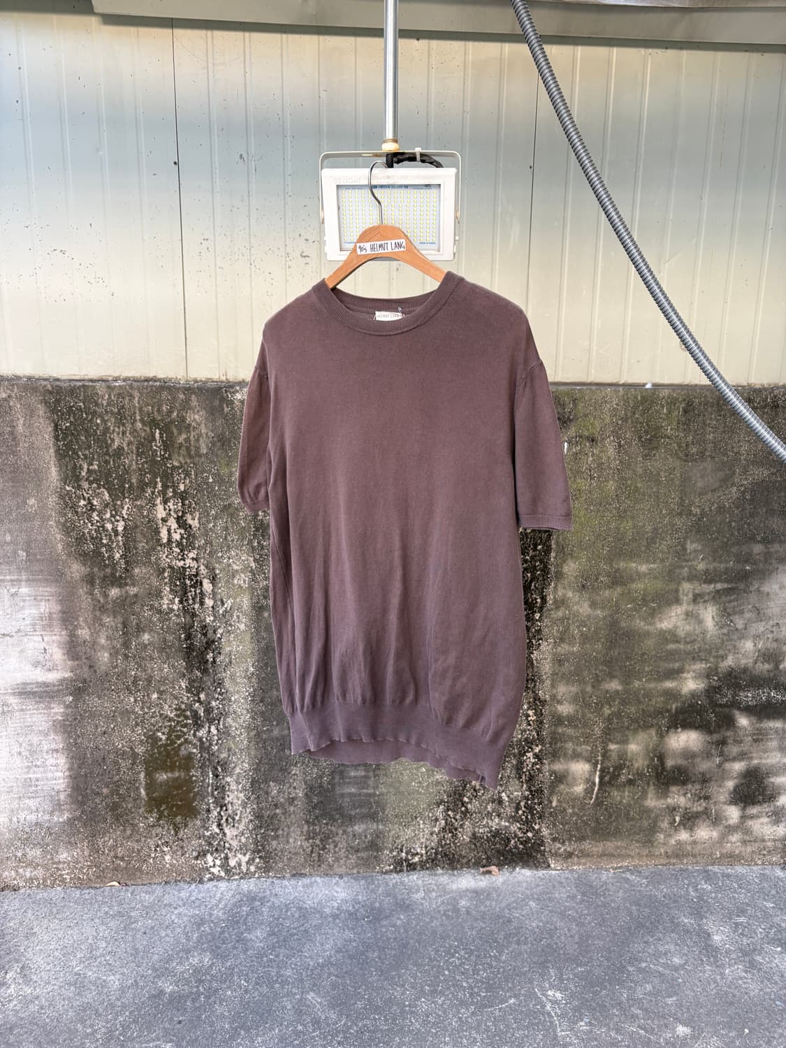 90's 헬무트랭 반팔 코튼 니트 상품이미지1