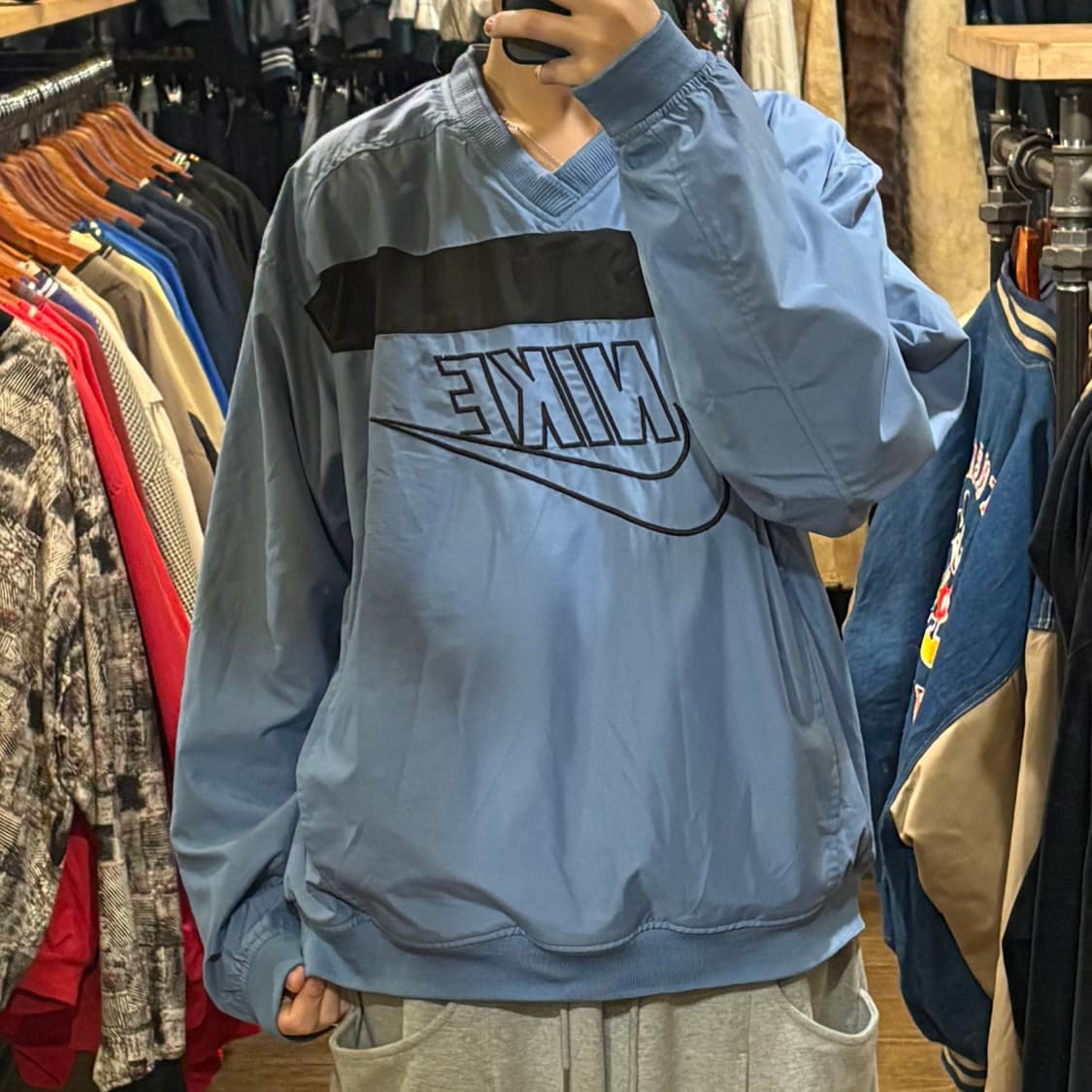 [HI] Nike 나이키 빅로고 웜업 스카이블루 상품이미지1