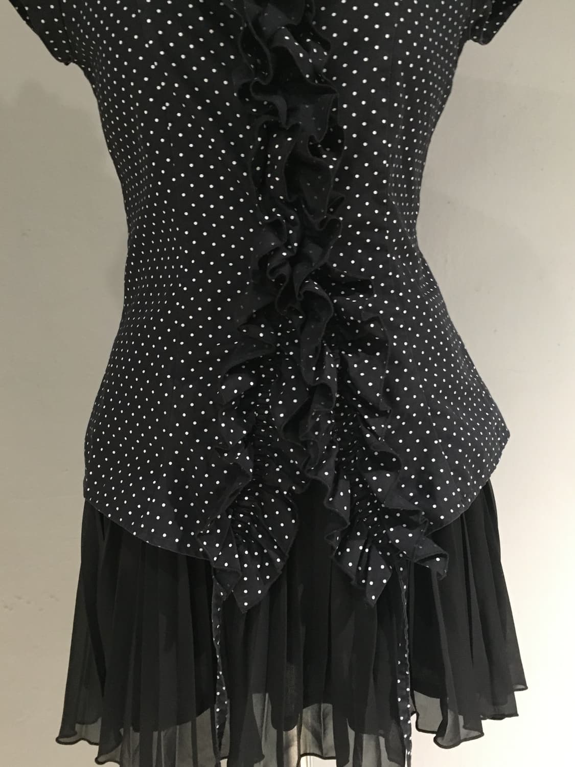 Naracamic dot pattern frill shirt 상품이미지5