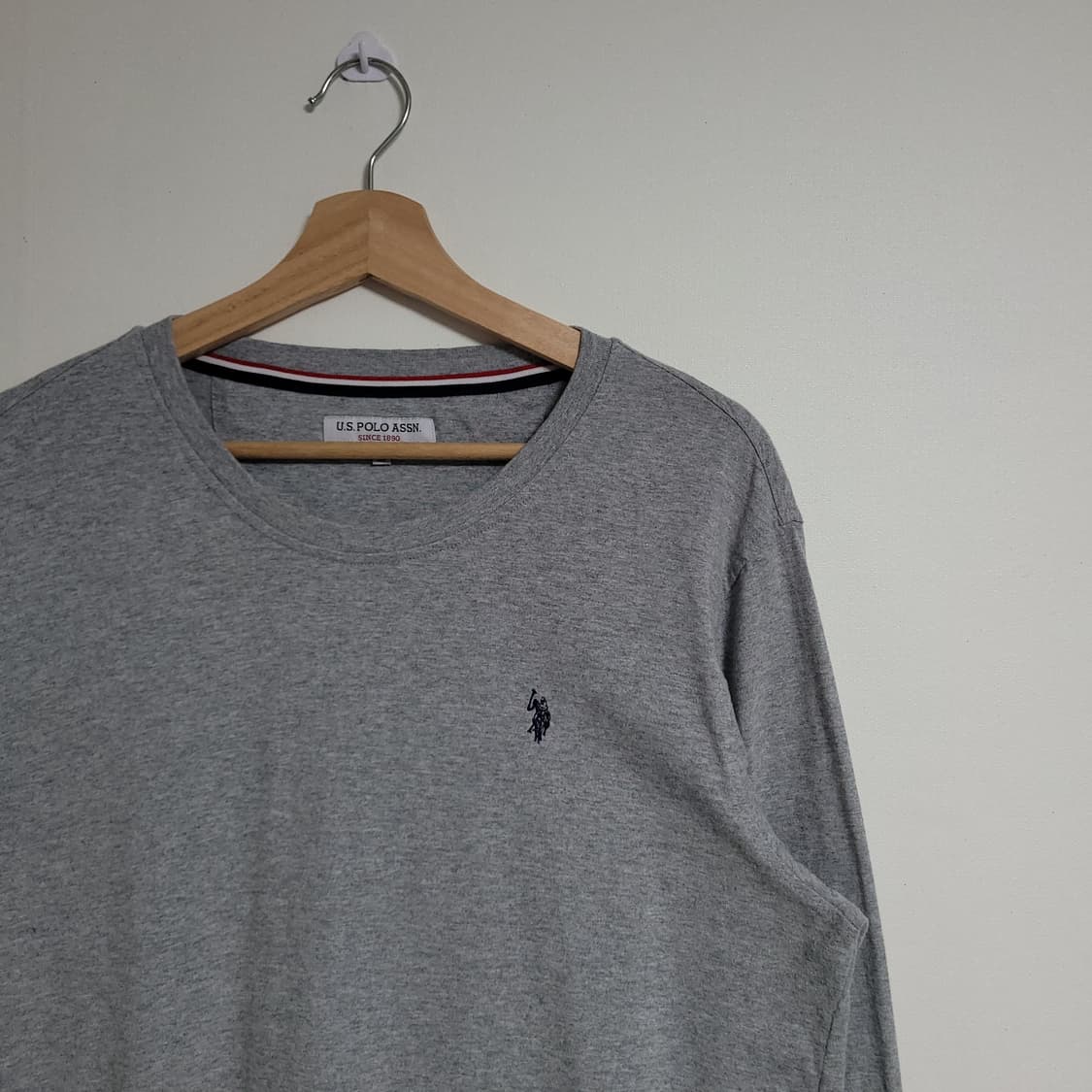 (XL) U.S POLO 폴로아센 그레이 긴팔 티셔츠 롱슬리브 상품이미지2