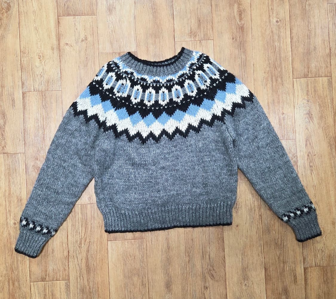 런던레이스(LONDONLACE) 노르딕 니트 프리사이즈 새상품 상품이미지3