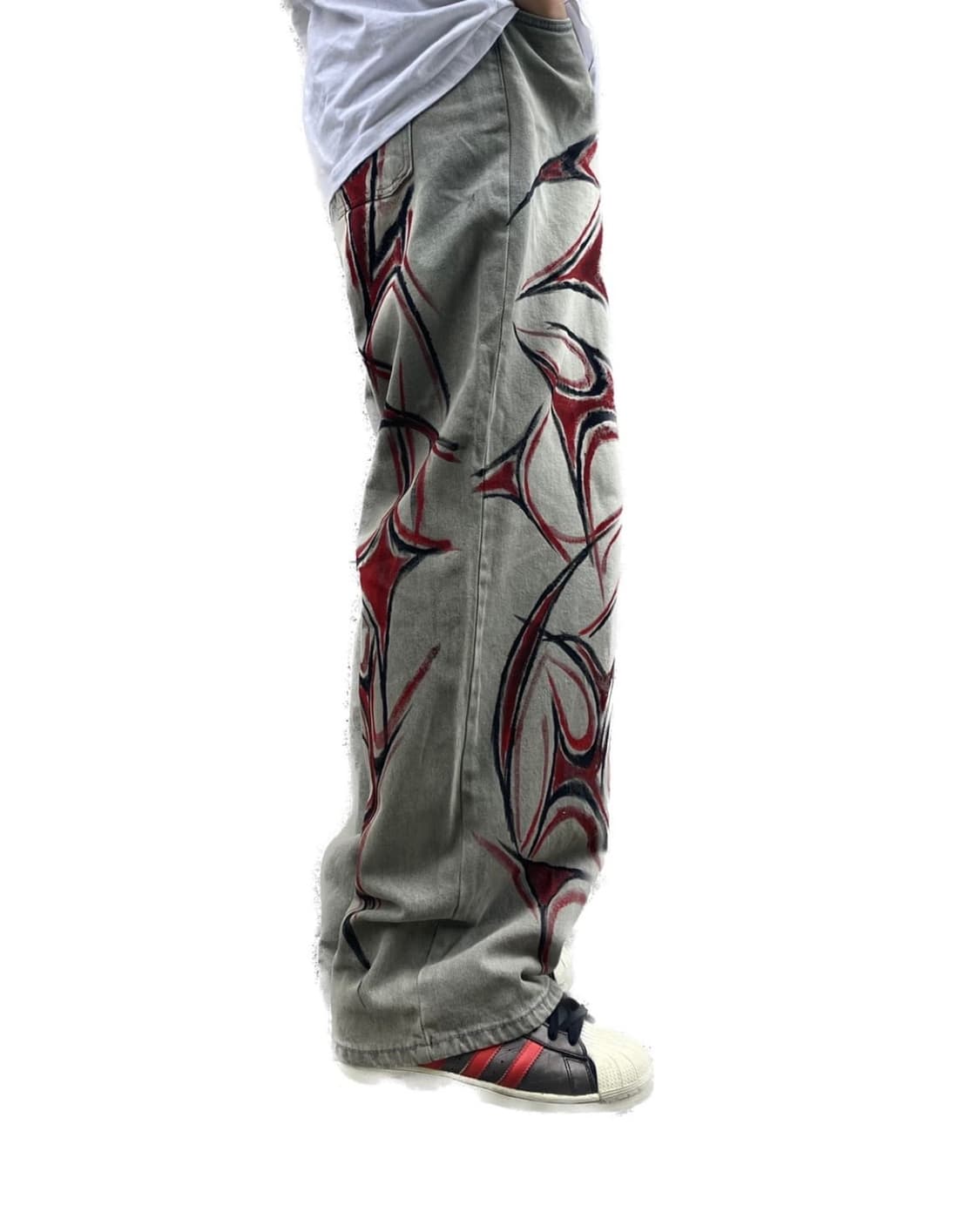 Red knife custom gray pants 상품이미지1