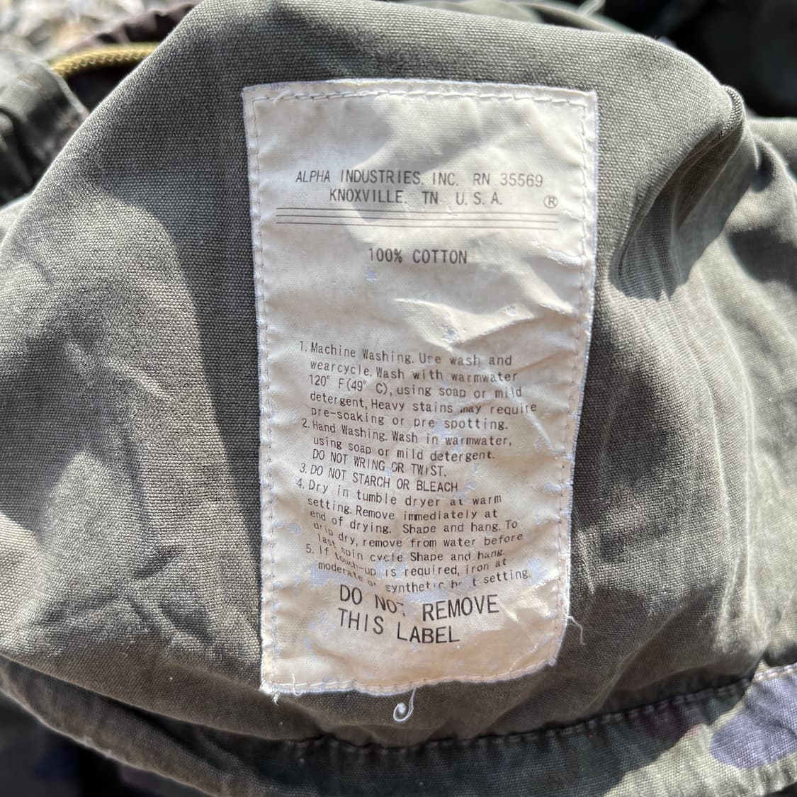 ALPHA INDUSTRIES 빈티지 밀리터리 자켓(실측확인) 상품이미지5