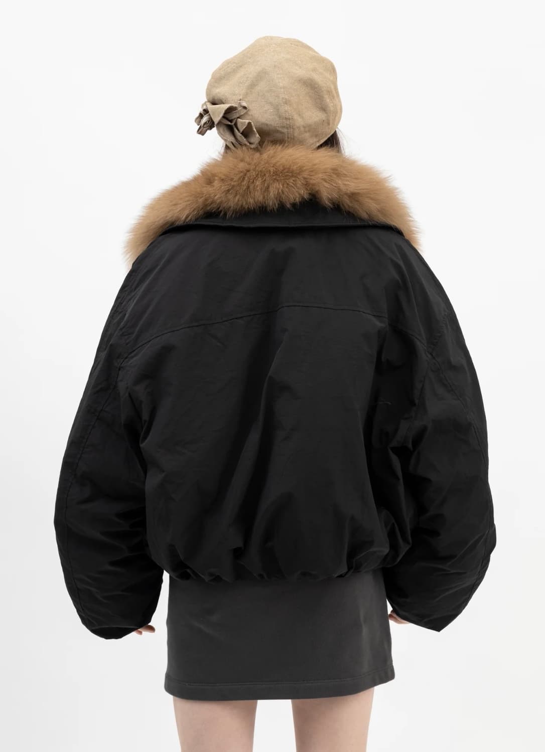 Fox fur collar goose down jacket 상품이미지3