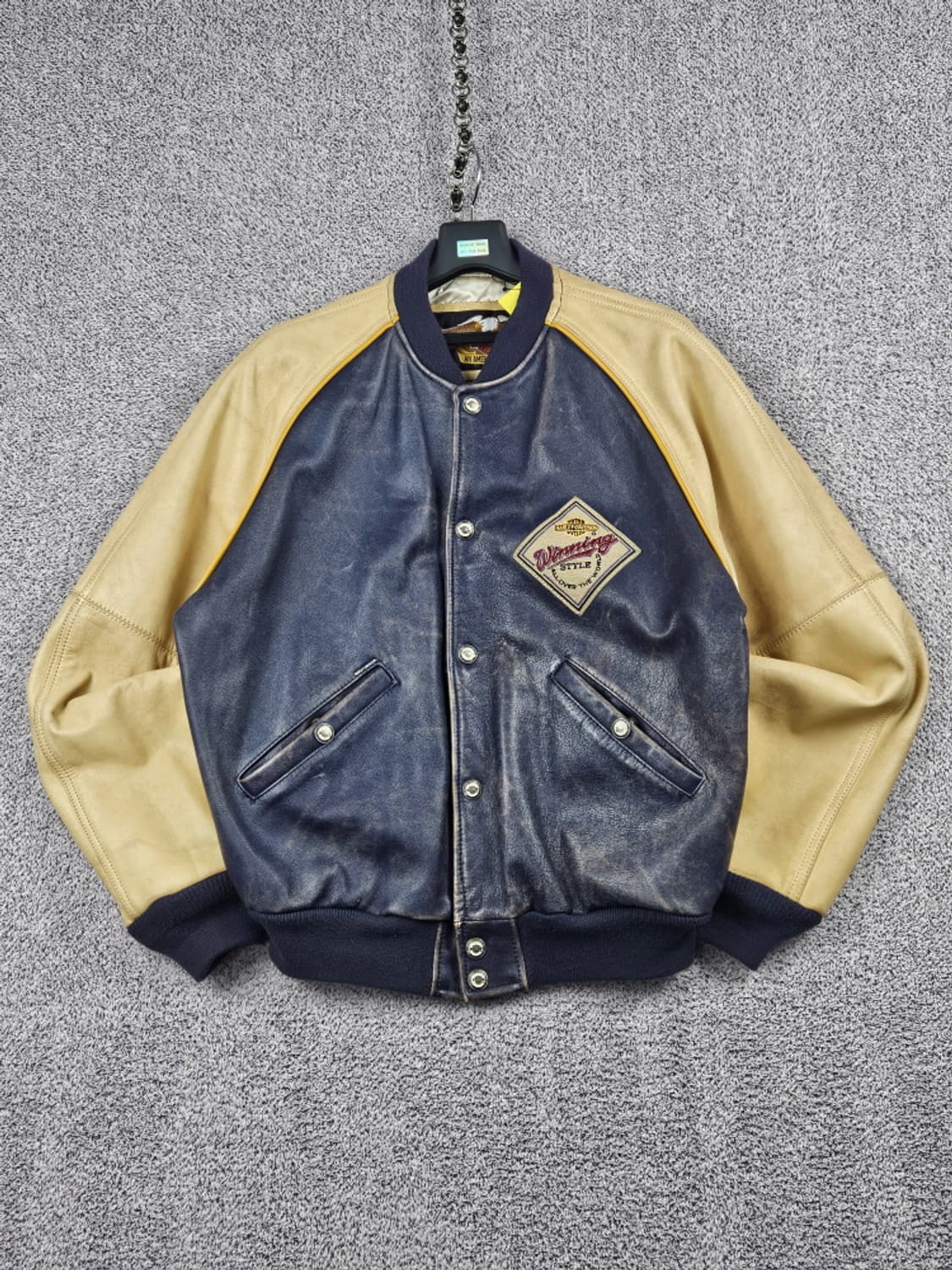 할리데이비슨 그랜드 내셔널 챔피언 배색 가죽 자켓 ( M )/ 10017 상품이미지2