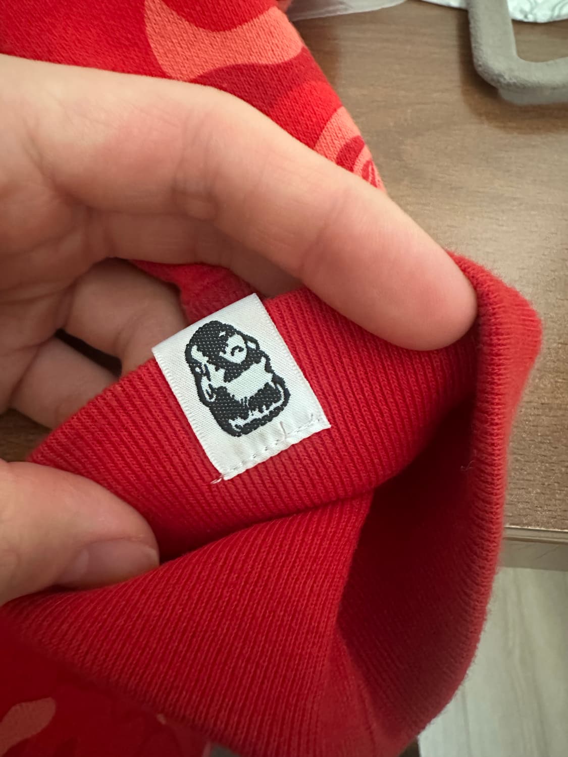 베이프 서울 스토어 7주년 더블 샤크 적계 후드집업 XL 상품이미지8