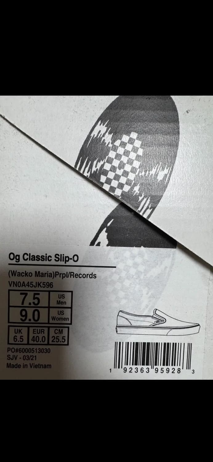 와코마리아 반스 클래식 슬립온 퍼플 255 상품이미지5