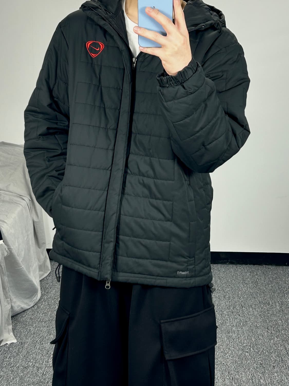 나이키 암스우시 패티드 누빔 후드 자켓 L  상품이미지2