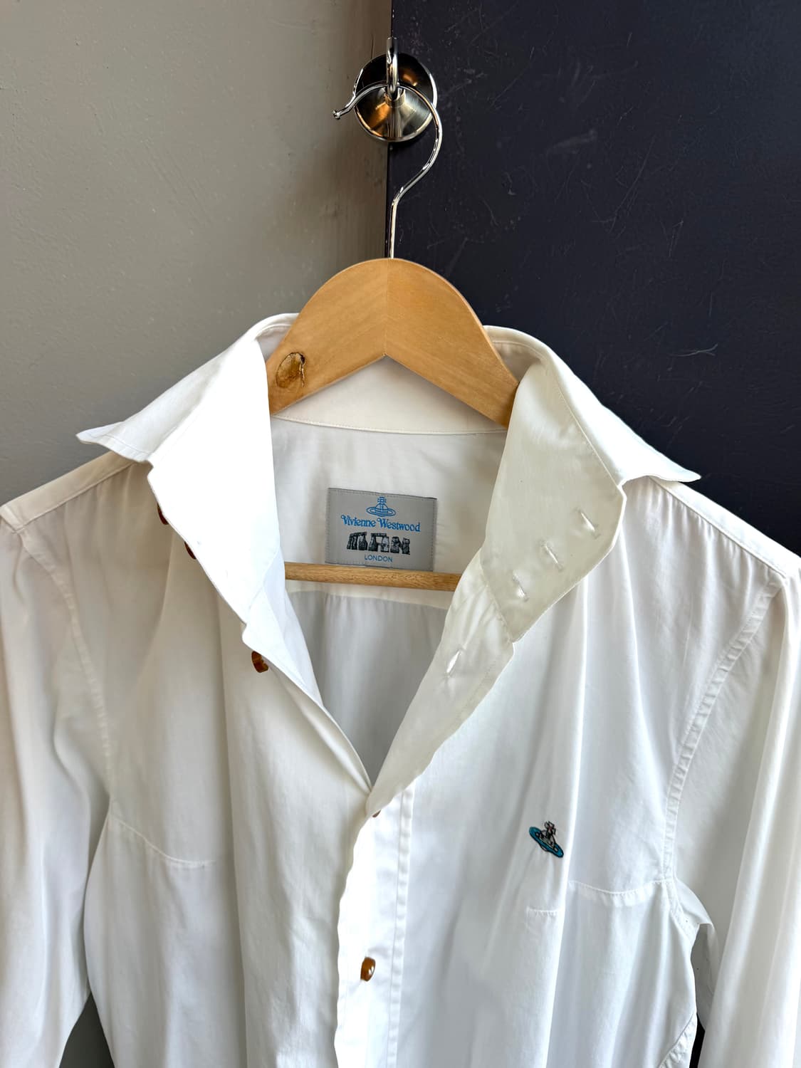 1/ 비비안웨스트우드 화이트 바이올린 셔츠 상품이미지5
