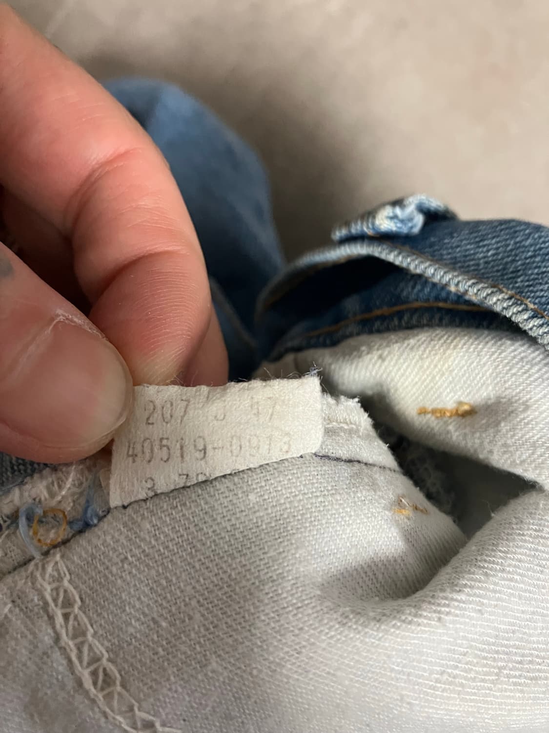 70s 리바이스 오렌지탭 40519-0913 스트레이트 데님 팬츠 상품이미지4