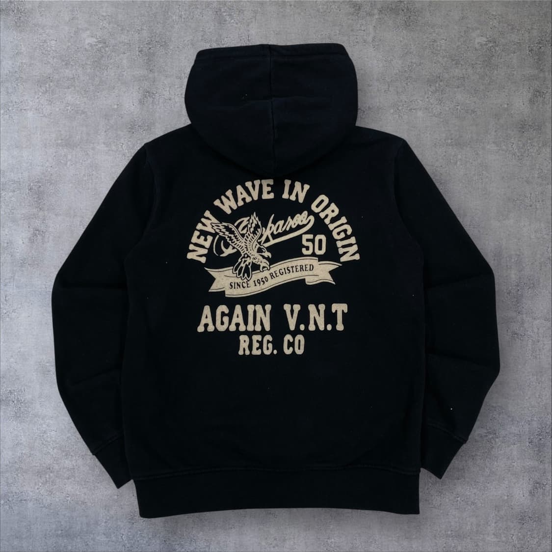 버커루 y2k 빅로고 블랙 후드티 상품이미지1