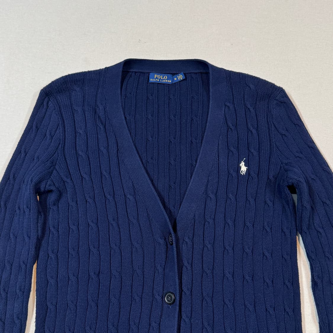 M) 폴로 랄프로렌 코튼 케이블 꽈배기 가디건 상품이미지3