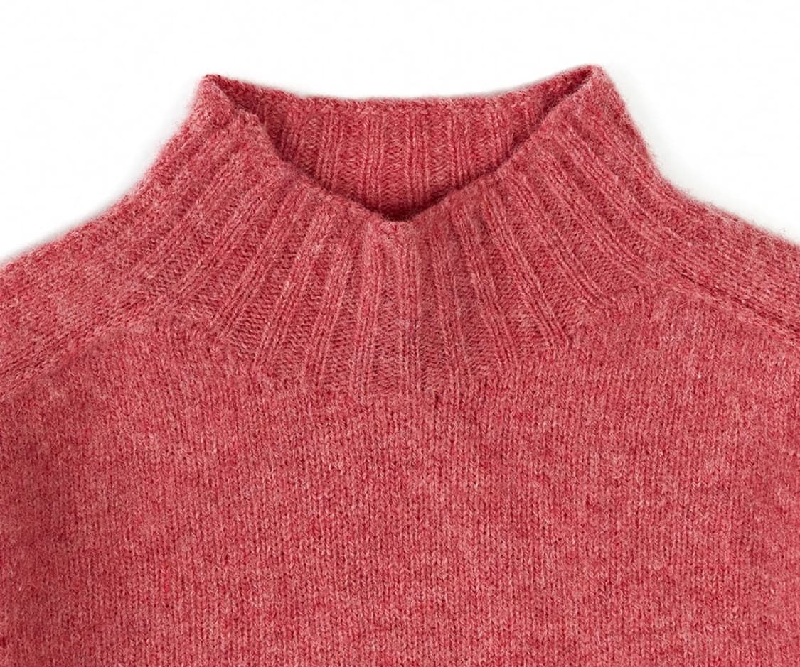 드레익스 로즈버드 브러시드 셔틀랜드 모크넥 니트 XL 새상품 상품이미지2