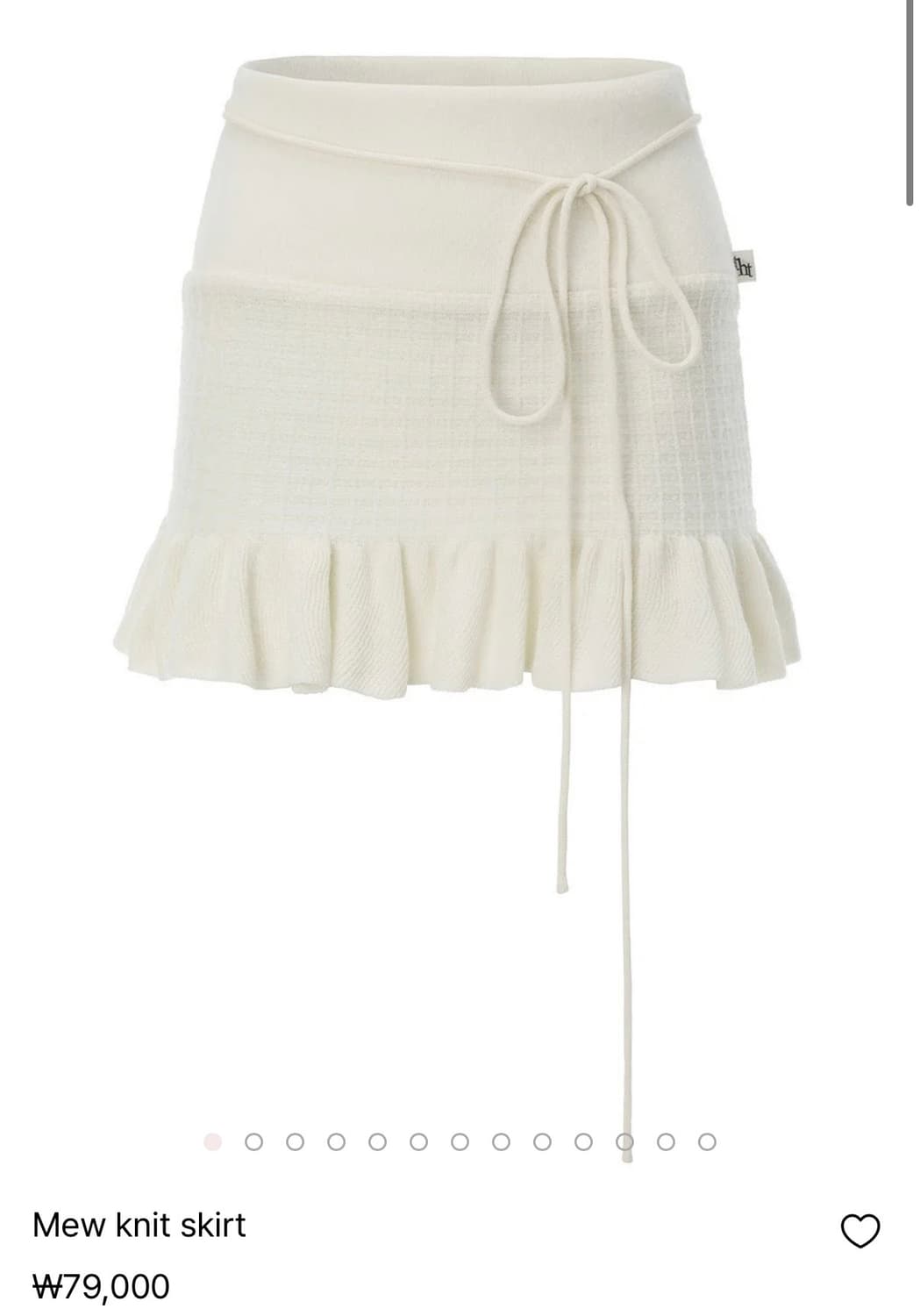 새상품) 쓰리타임즈 mew knit 아이보리 세트  상품이미지2