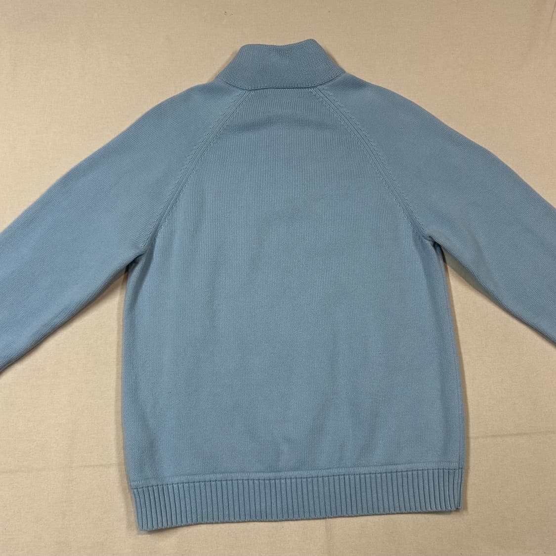 S) 타미힐피거 반집업 풀오버 코튼 니트 주황 오렌지 상품이미지6