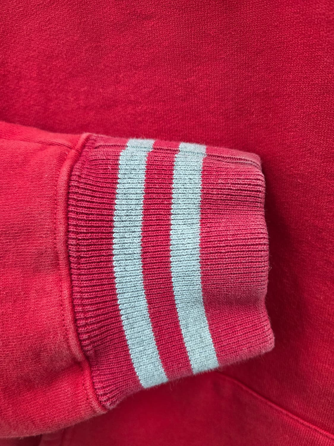 M 2015fw 슈프림 클레식 로고 투톤 뉴욕 레드 후드티 상품이미지5