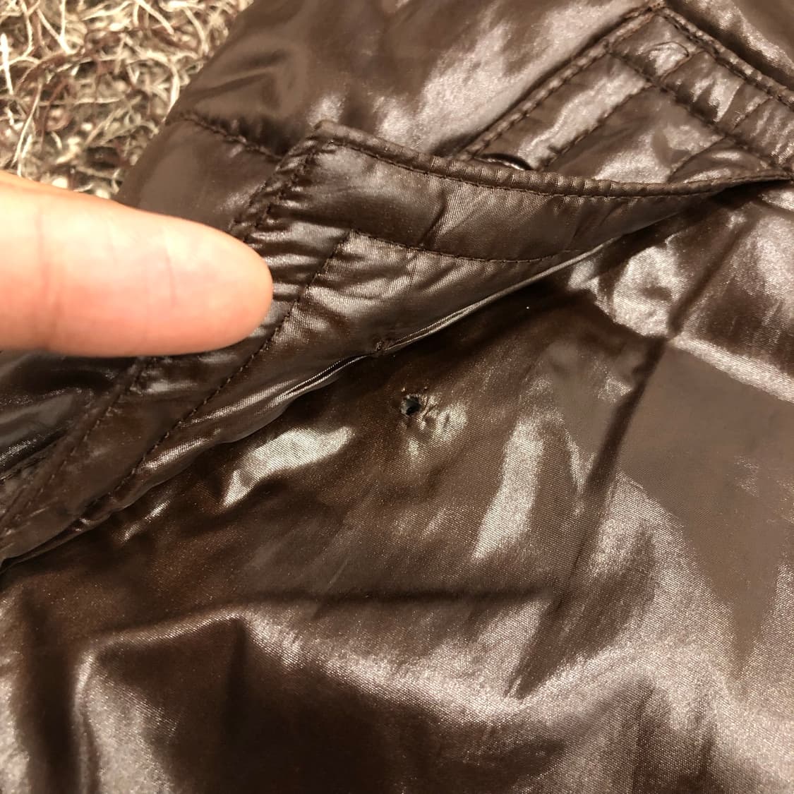 리바이스 초코 브라운 501 후드 패딩 조끼 상품이미지6