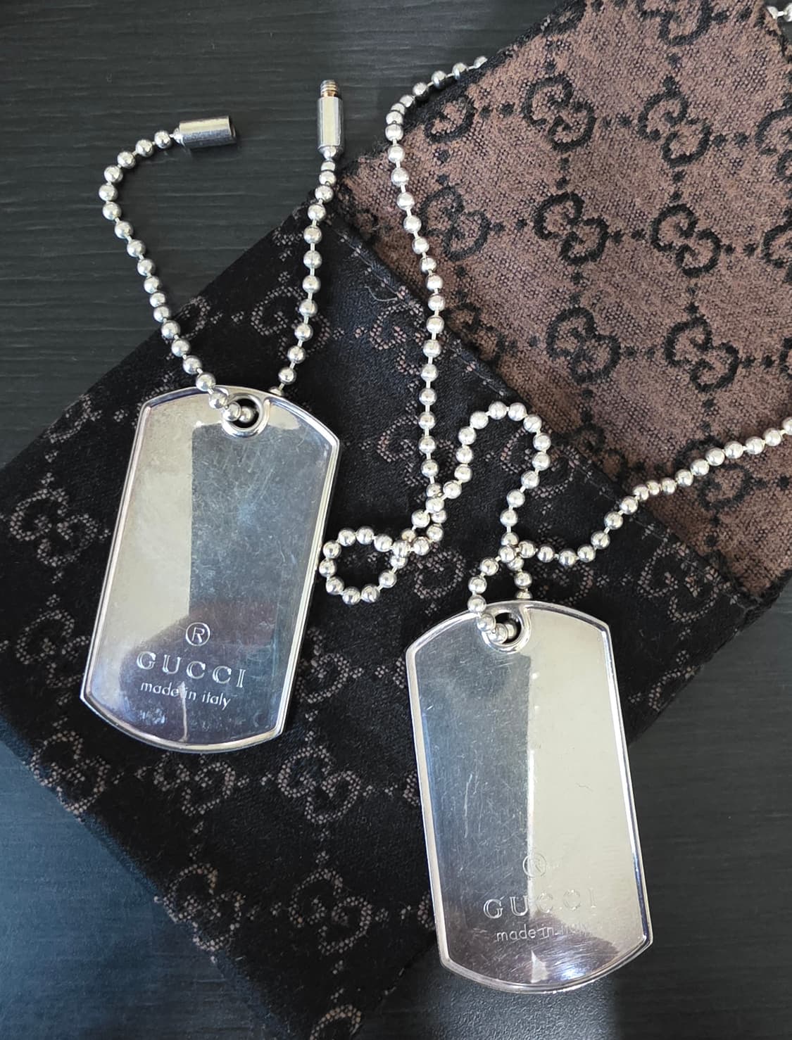 구찌 실버925 도그택 상품이미지5