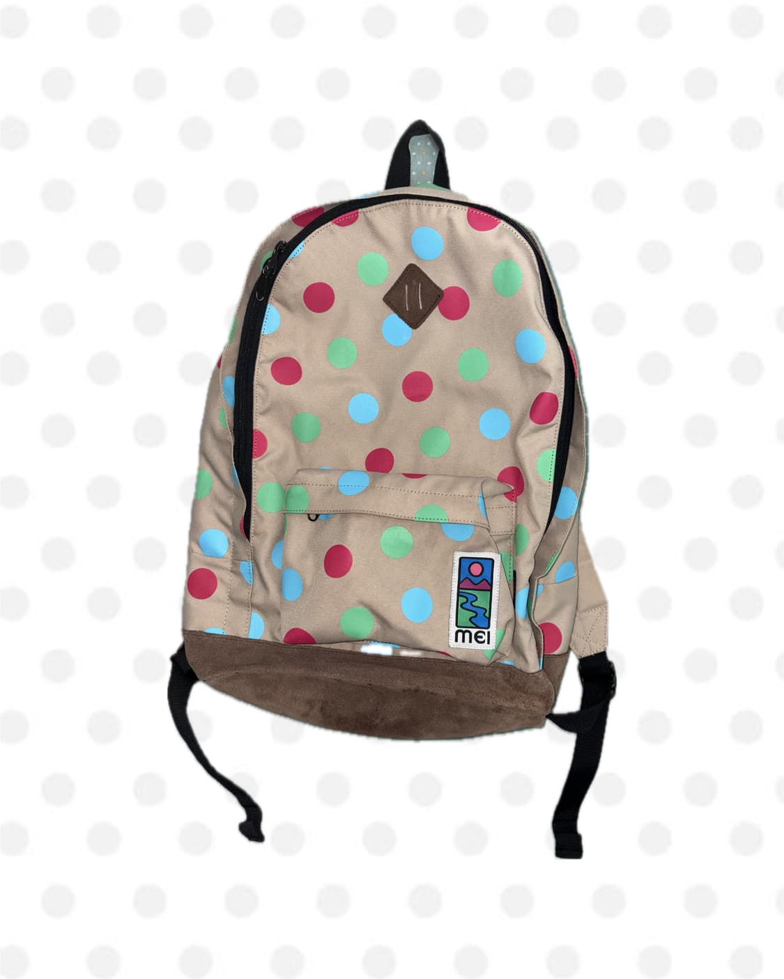 베이지 도트 백팩 상품이미지1
