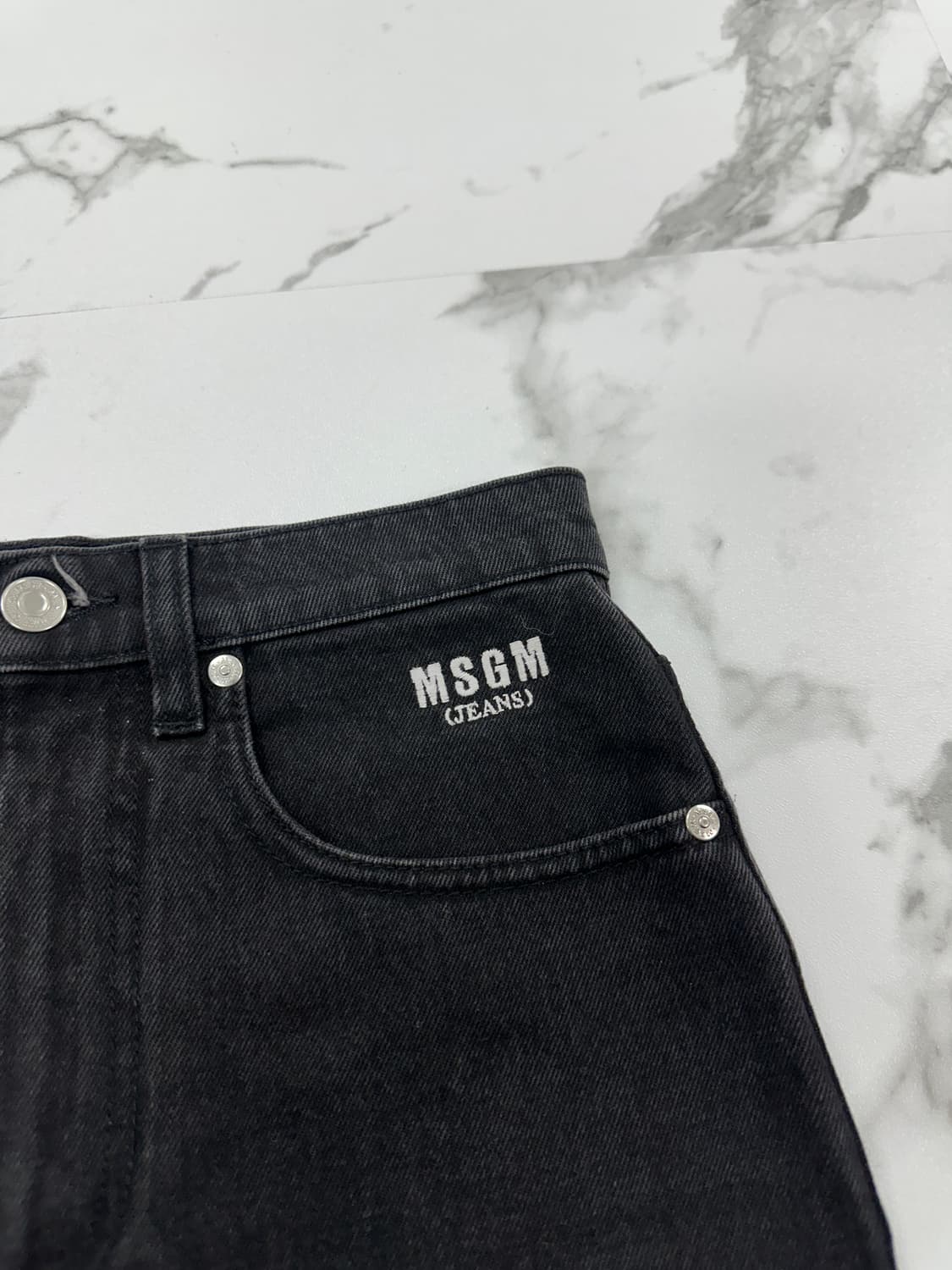 MSGM 캣프린팅 데님 스커트 상품이미지3