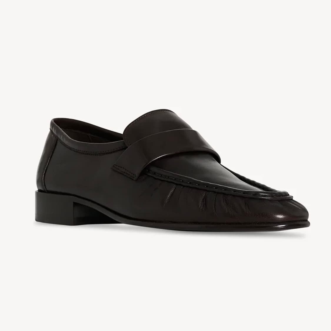 [38.5]더로우 26ss 소프트레더 로퍼/다크 브라운 상품이미지3